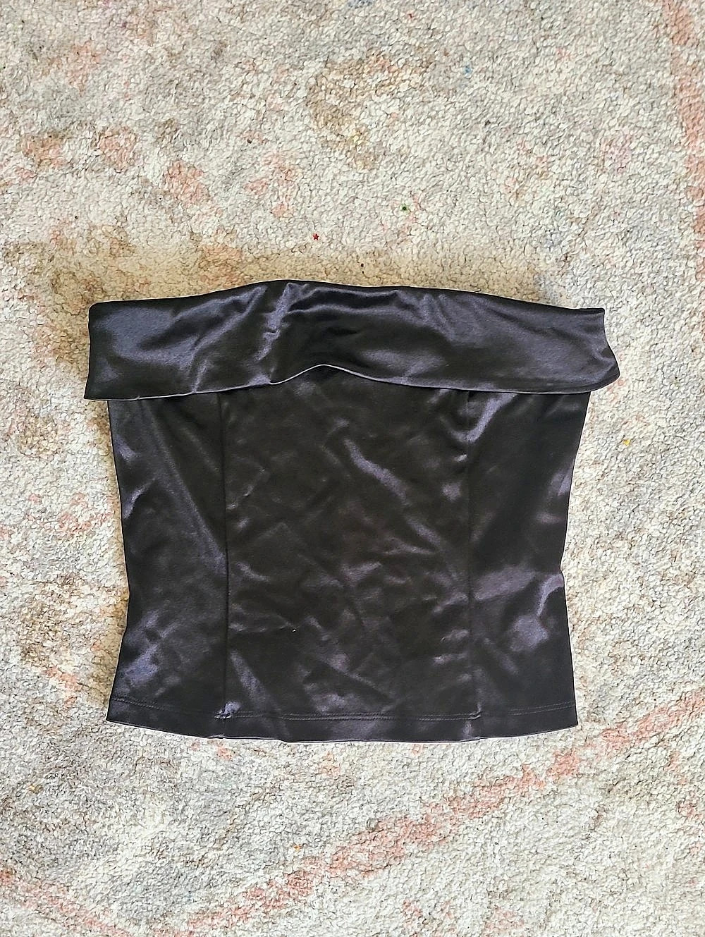 Forever 21 Corset Crop Top in Black Size Medium